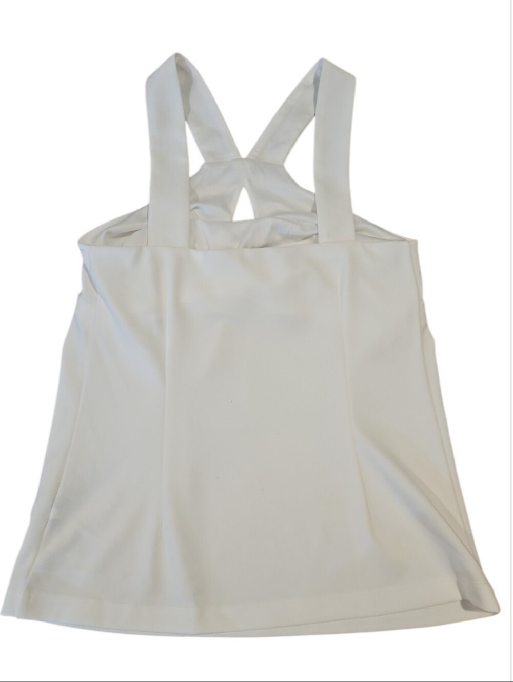 Boston Proper Beyond Travel Set Keyhole Halter Top Wide Leg Pants Ivory White XS - Picture 13 of 16